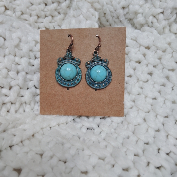 2 for 25$Elegant Turquoise Earrings - Picture 2 of 3